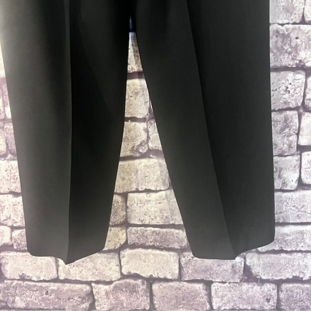 Peter Nygard Black Double Pleated Pants Size 12 - Picture 7 of 8